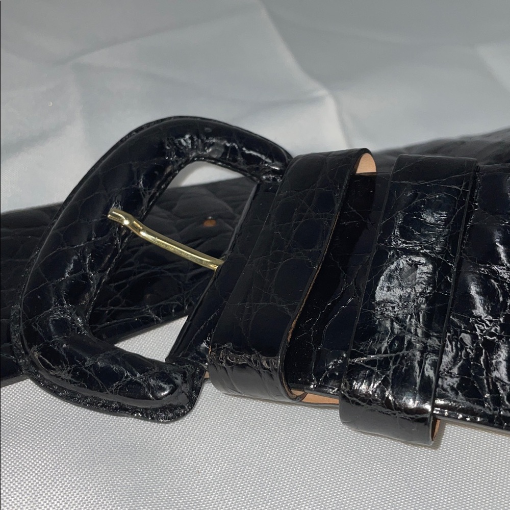 DONNA KARAN NY GENUINE ITALIAN CROCODILE BELT FTL-03-005 - Picture 6 of 7